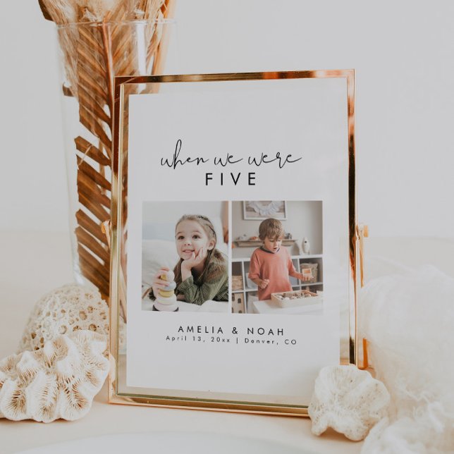 Moderne elegante toen we waren leeftijd foto tafel (Creator heeft geüpload)