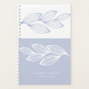 Moderne elegante trendy chique stoffige blauwe bla planner