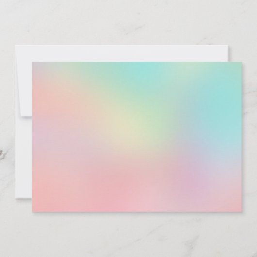 Moderne elegante trendy lieve zestien verjaardagsf kaart (Achterkant)