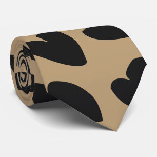 Moderne Elegante Trendy Luipaard Patroon Stropdas
