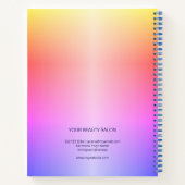 Moderne elegante trendy nagels salon afspraak boek (Achterkant)