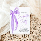 Moderne elegante trendy Paarse boog Afstuderen Kaart