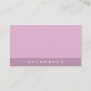 Moderne Elegante Trendy Paarse Template Profession Visitekaartje