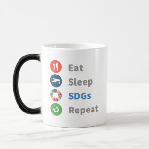 Moderne elegante trendy Schattigee Global Goals 20 Magische Mok