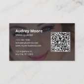 Moderne elegante trendy Sjablonen make-up artiest Visitekaartje (Voorkant)