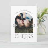 Moderne, elegante trendy-typografie rode kerst (Staand voorkant)