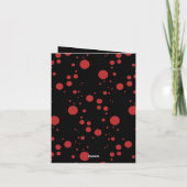 Moderne elegante trendy typografie rood 1 foto feestdagen kaart (Achterkant)