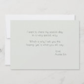 Moderne, elegante tropische bladeren zijn mijn Blo Kaart (Achterkant)