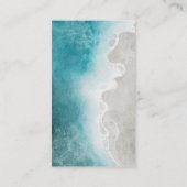 Moderne Elegante Tropische Strandbruiloft Informatiekaartje (Achterkant)