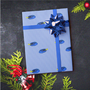 Moderne Elegante Tropische Vis Patroon Cadeaupapier