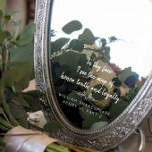 Moderne Elegante Trouw Glas Decal Liefdescitaat