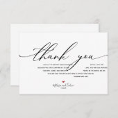 Moderne Elegante Trouw Trouwkaart Informatiekaartje (Voorkant / Achterkant)