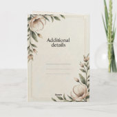 Moderne Elegante Trouw Uitnodiging (Achterkant)