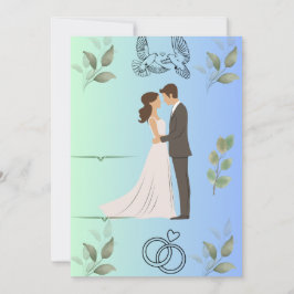 Moderne Elegante Trouw Uitnodiging Template | Edit