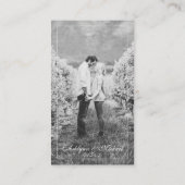 Moderne elegante trouwaccommodaties Foto Informatiekaartje (Achterkant)