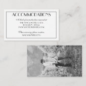 Moderne elegante trouwaccommodaties Foto Informatiekaartje (Voorkant / Achterkant)