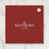 Moderne Elegante Trouwfoto Dropbox QR Label (Achterkant)