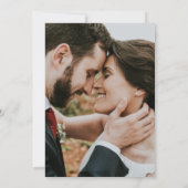 Moderne Elegante Trouwfoto Save The Date (Achterkant)