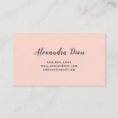 Moderne elegante trouwfotografie visitekaartje (Achterkant)