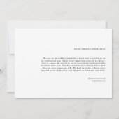 Moderne Elegante Trouwfoto's Dank u kaart (Achterkant)