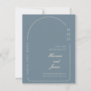Moderne Elegante Trouwkaart om de datum te reserve Kaart