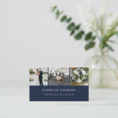 Moderne Elegante Trouwplanner QR-code Visitekaartje (Staand voorkant)