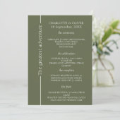 Moderne Elegante Trouwprogramma Sjabloon Ontwerp S (Staand voorkant)