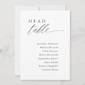 Moderne Elegante Trouwstoel Grafiek Hoofdtafel Kaart (Voorkant)