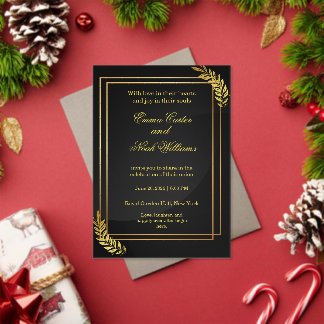 Moderne Elegante Trouwuitnodiging Template | Edita Acryl Uitnodigingen