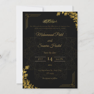 Moderne Elegante Trouwuitnodiging Template | Edita Kaart