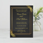 Moderne Elegante Trouwuitnodiging Template | Edita Kaart (Staand voorkant)
