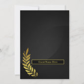 Moderne Elegante Trouwuitnodiging Template | Edita Kaart (Achterkant)