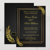 Moderne Elegante Trouwuitnodiging Template | Edita Kaart (Voorkant / Achterkant)