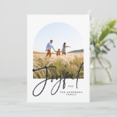 Moderne elegante typografie 1 foto Kerstmis (Staand voorkant)