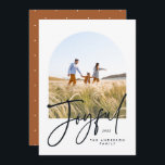 Moderne elegante typografie 1 foto Kerstmis<br><div class="desc">Moderne,  elegante trendy-typografie terracotta roeitjes voor kerstmis 1 foto-typografie</div>