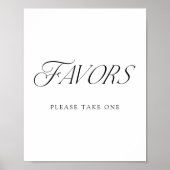 Moderne Elegante Typografie Bruiloft Favorieten Te Poster (Voorkant)