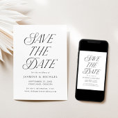 Moderne Elegante Typografie Bruiloft Save The Date