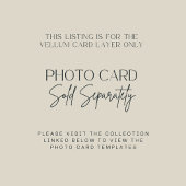 Moderne elegante typografie bruiloft save the date vellum uitnodigingen