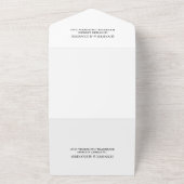 Moderne elegante typografie foto all in one uitnodiging (Buitenkant)