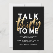 Moderne elegante typografie girale gouden 30e lezi (Voorkant)