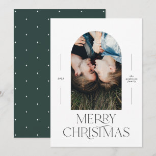 Moderne elegante typografie groen 1 foto Kerstmis