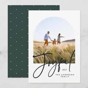 Moderne elegante typografie groen vrolijk kerstfee