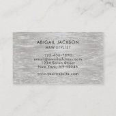 Moderne elegante typografie haar op naam Faux Foli Visitekaartje (Achterkant)