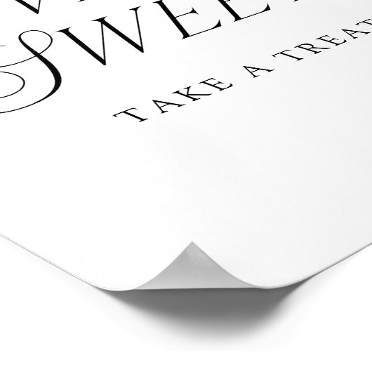 Moderne Elegante Typografie Liefde is Lief Teken Poster (Hoek)