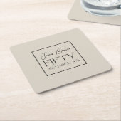 Moderne, elegante typografie-Mannen, sluw & verblu Kartonnen Onderzetters (Schuin)