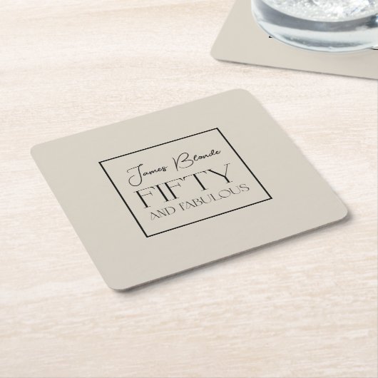 Moderne, elegante typografie-Mannen, sluw & verblu Kartonnen Onderzetters (Schuin)