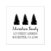 Moderne elegante typografie pinetrees zelfinktende stempel (Design)