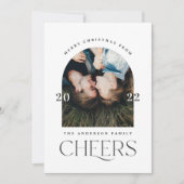 Moderne elegante typografie zwart-wit 1 foto (Voorkant)