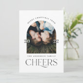 Moderne elegante typografie zwart-wit 1 foto (Staand voorkant)