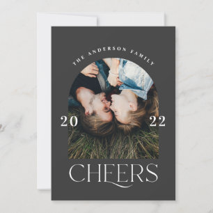 Moderne elegante typografie zwart-wit kerstmis